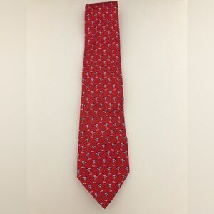 Brooks Brothers Country Club 100% Silk Red Martini Glass Tie